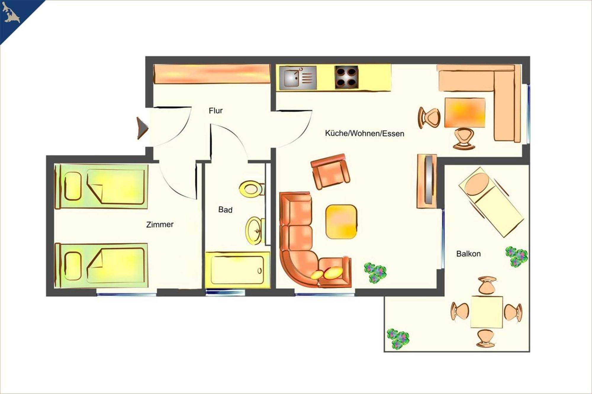Apartment Ferienidyll 11 Heringsdorf  Luaran gambar